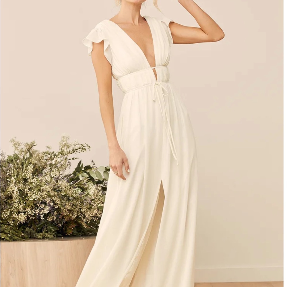 Ruffled maxi dress
